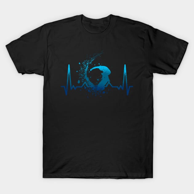 Heartbeat Surfer T-Shirt by ShirtsShirtsndmoreShirts